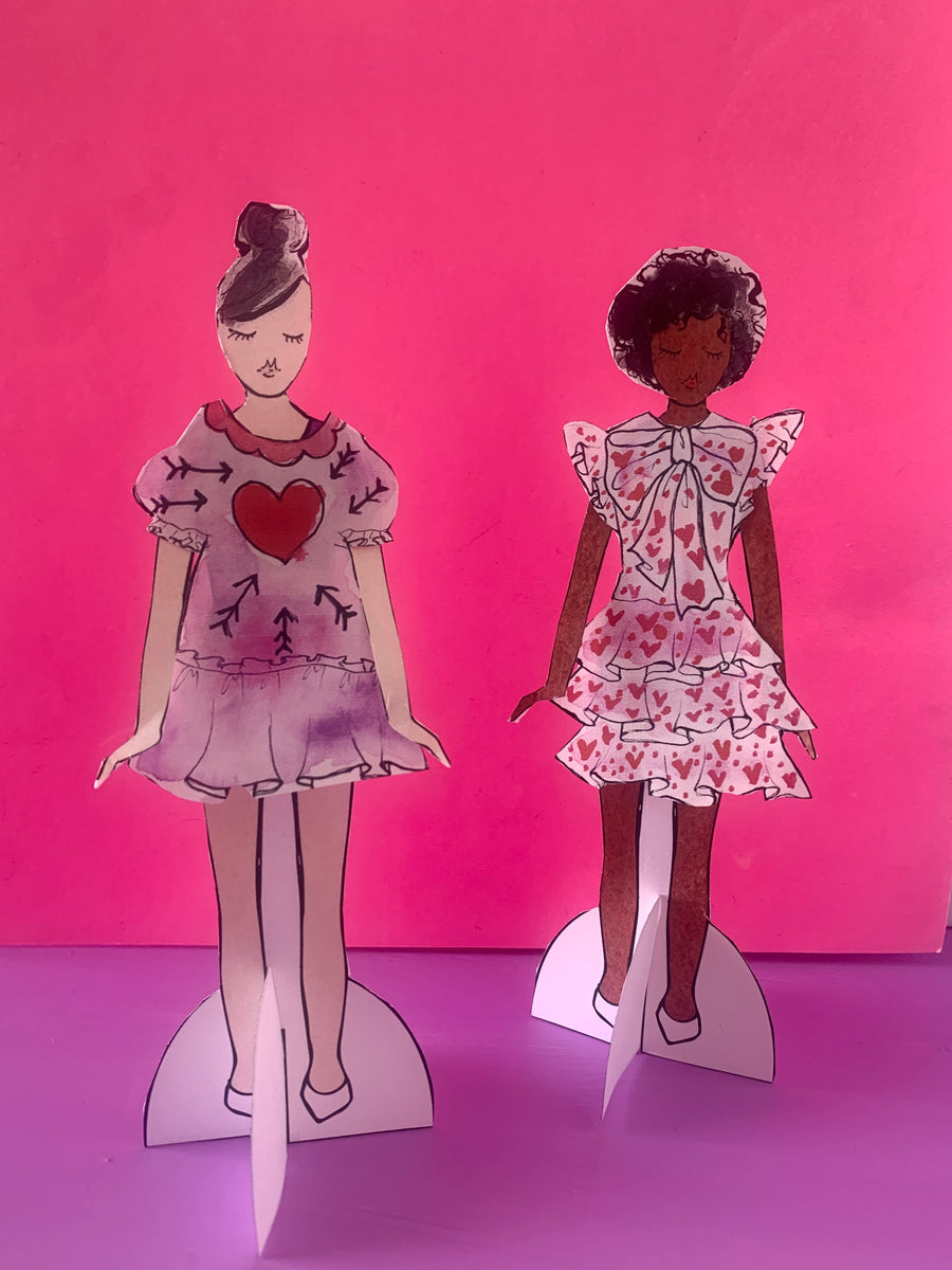 LOVE Printable Paper Dolls
