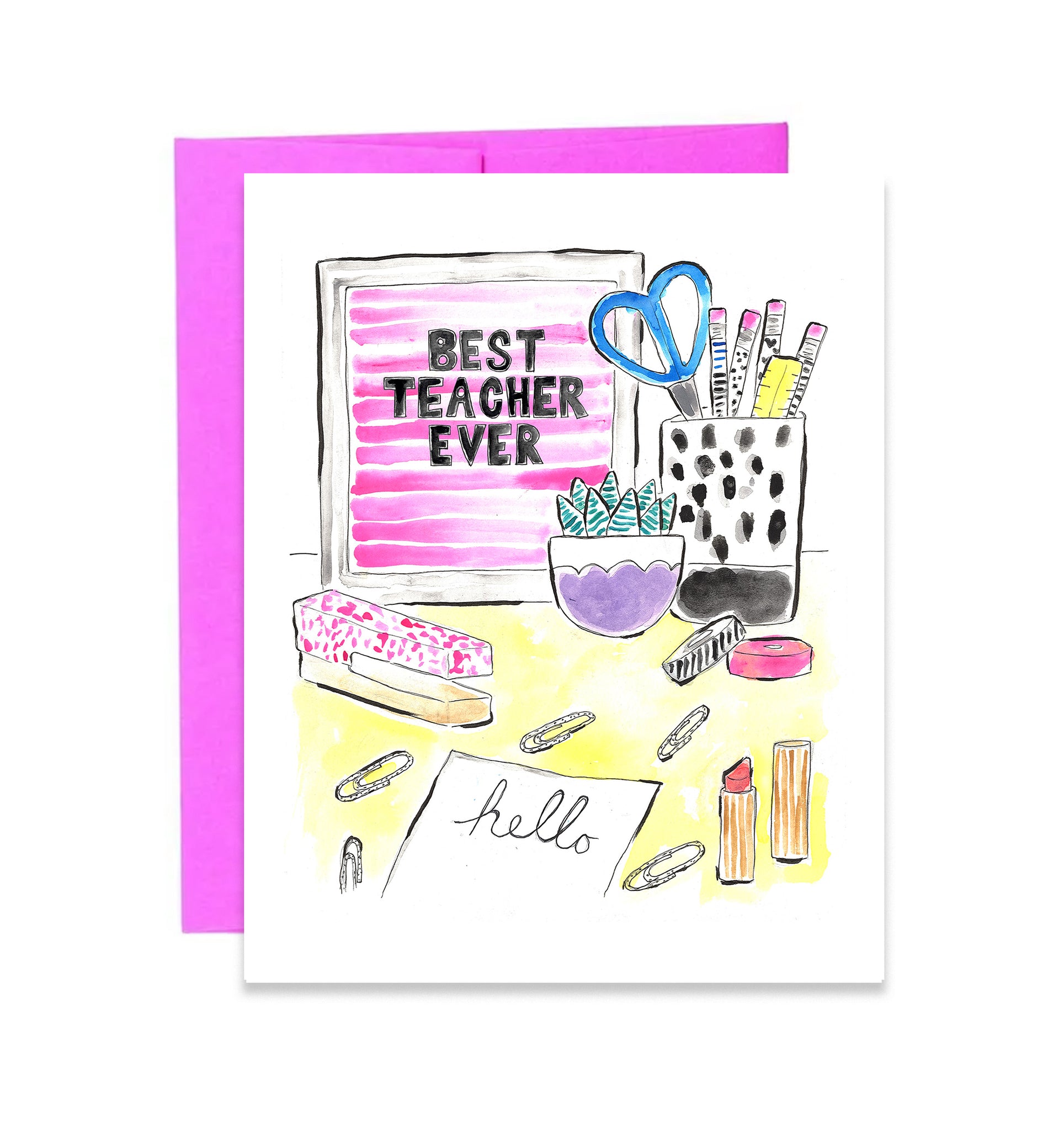 Best Teacher Ever Greeting Card