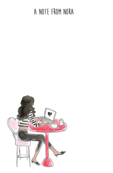 Cafe Girl Notepad
