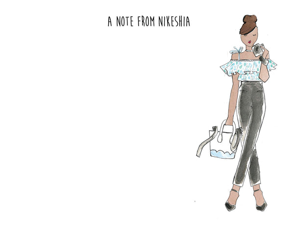 Camera Girl Personalized Stationery Desk Set
