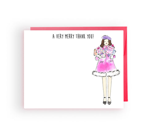 Carrying Presents Note Card Set (Ready To Ship)