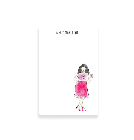 GRL PWR Curvy Fashion Girl Personalized Notepad