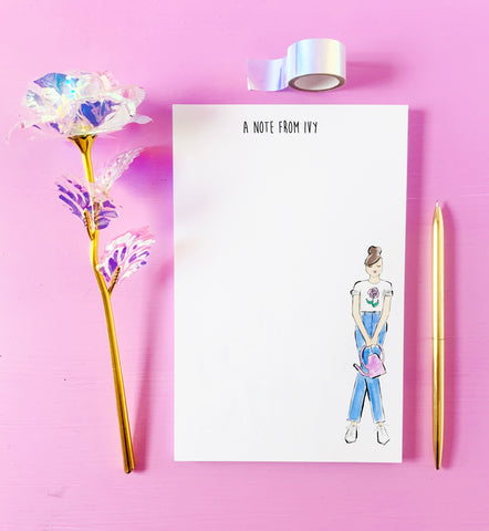 Plant Girl Personalized Notepad