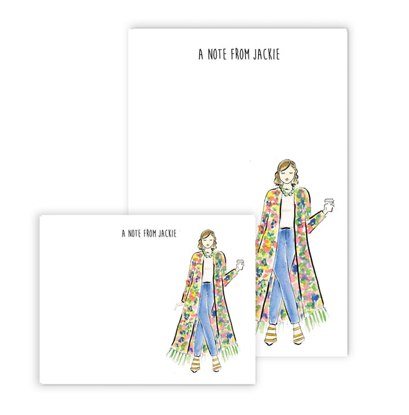 Fashion Girl Personalized Stationery Desk Set