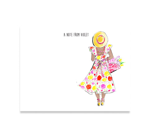 Garden Girl Personalized Stationery Set