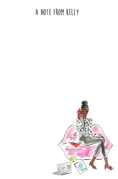 Lip Phone and Couch Personalized Stationery Desk Set