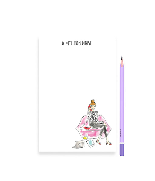 Lip Phone and Couch Personalized Stationery Desk Set