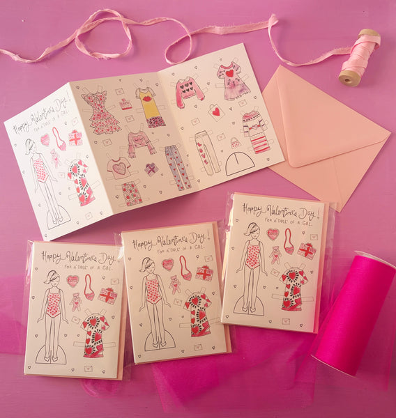 Coloring Book + Valentine Paper Doll Bundle