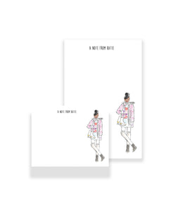 Ice Skating Girl Personalized Stationery Desk Set