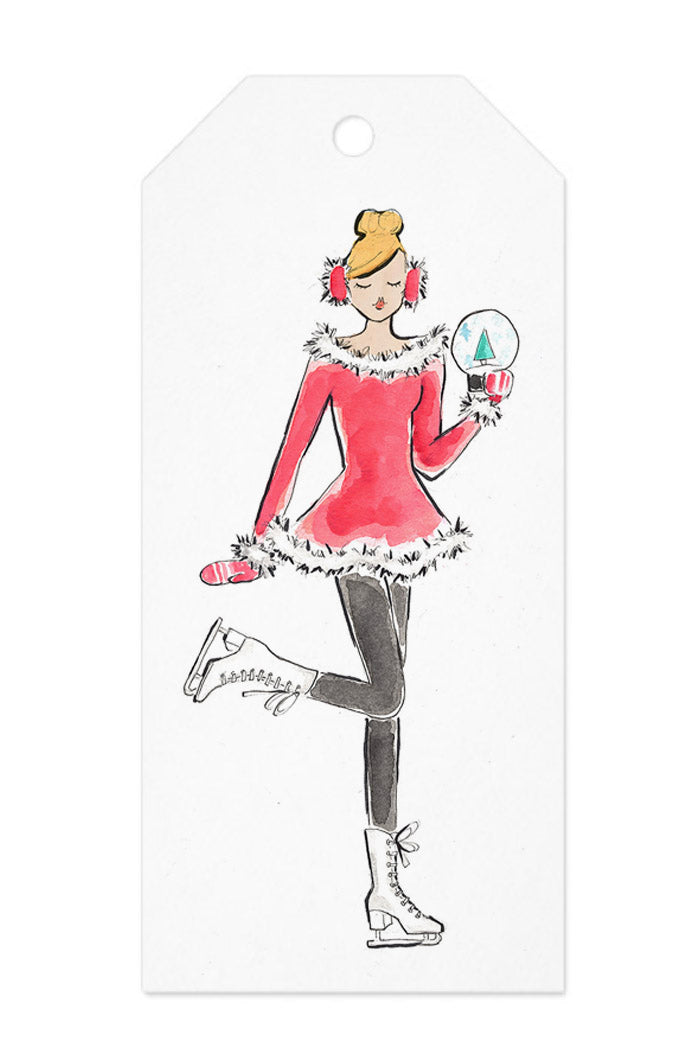 Ice Skating Gift Tag