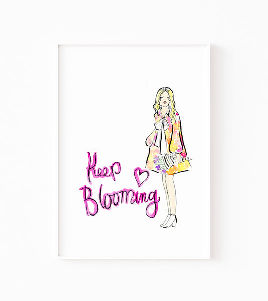 Keep Blooming Art Print