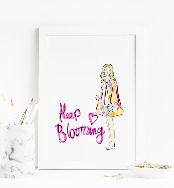 Keep Blooming Art Print