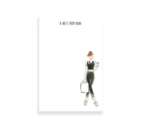 Modern Workout Girl Personalized Notepad