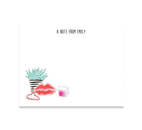 Pretty Desk Personalized Stationery