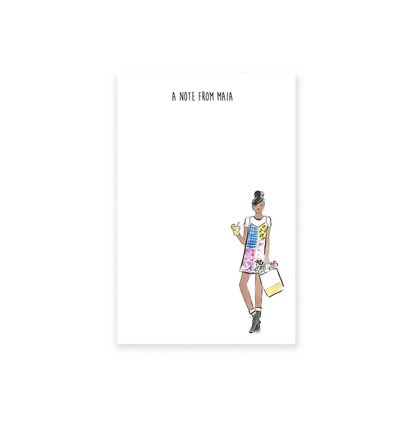 Slip Fashion Girl Personalized Notepad