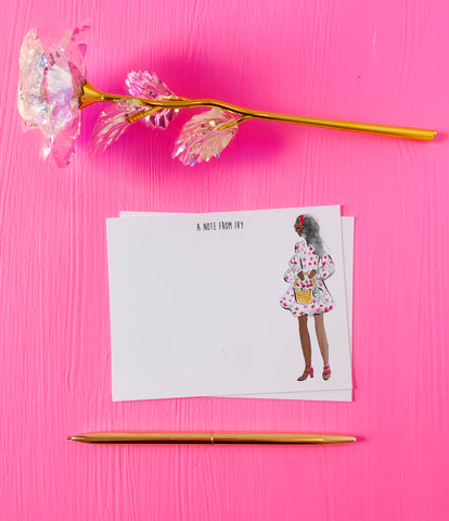 Strawberry Girl Personalized Stationery Set