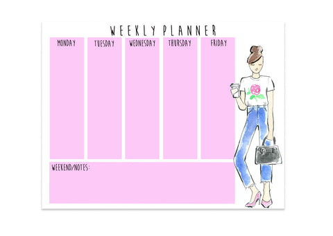 Weekly Planner | Stylish Girl ( Ready to Ship)