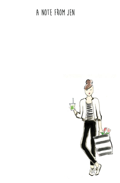 Workout Girl Personalized Notepad