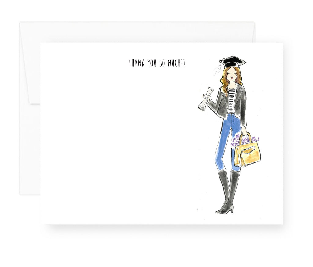 Graduation Thank You Note Card Set – Lacee Swan