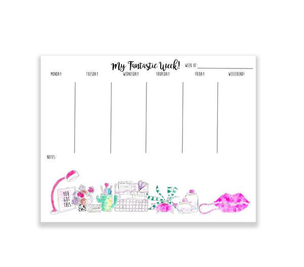 Cute Desk Weekly Planner {Ready to Ship}