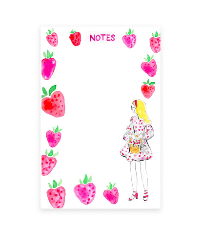 Strawberry Notepad (Ready to Ship)