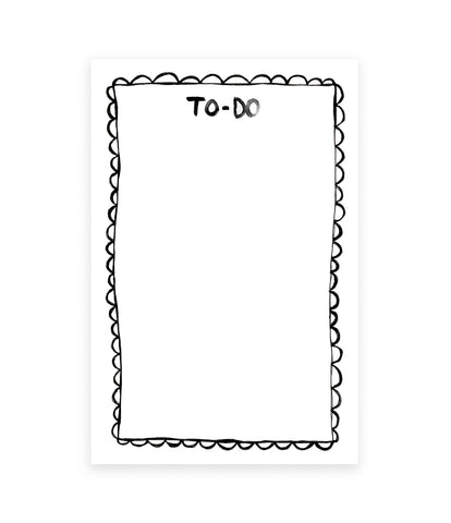 Scalloped To-do Notepad (Ready to Ship)