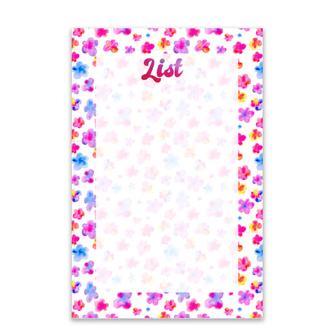 Mini Floral List Notepad (Ready to Ship)