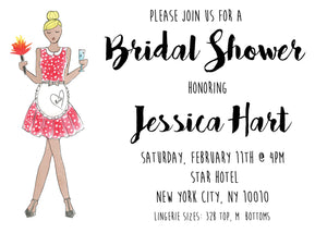 Housewife Bridal Shower Invitations