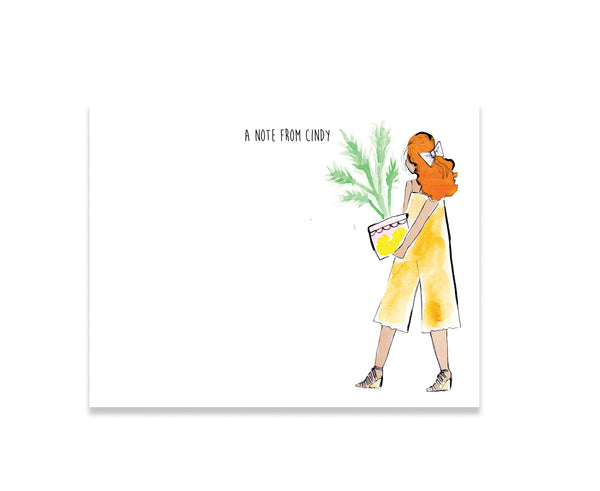 Carrying Plant Personalized Stationery