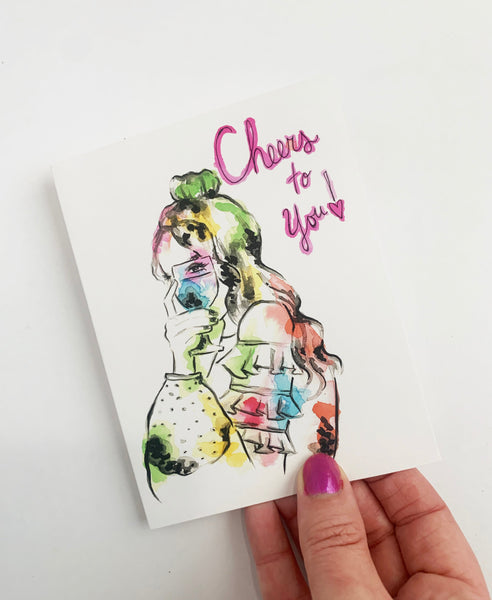 WHOLESALE: Cheers to you | Birthday and Celebration Card