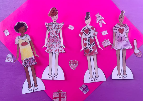 LOVE Printable Paper Dolls | Digital Download