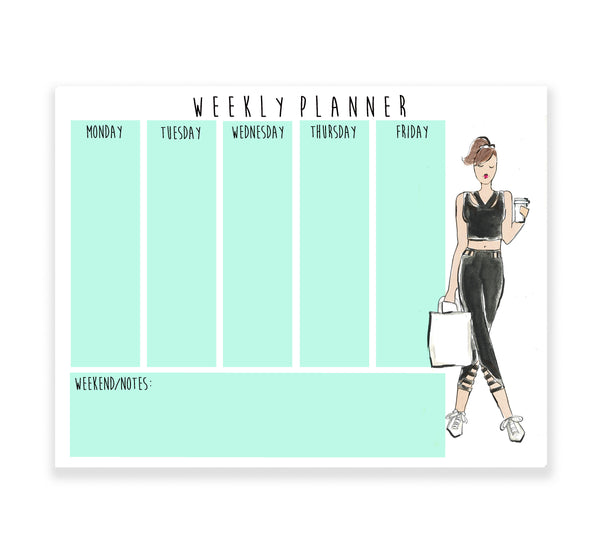 Work Out Girl Weekly Planner