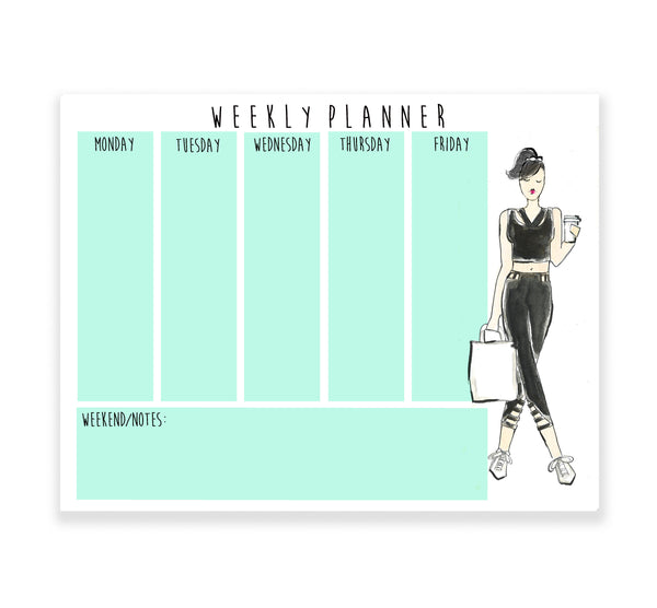 Work Out Girl Weekly Planner
