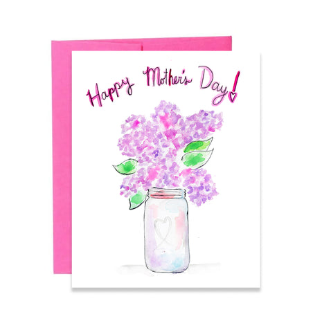Mother's Day Watercolor Lilacs Greeting Card