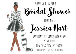 Retro Housewife Bridal Shower Invitations