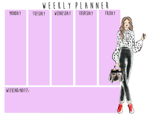 Weekly Planner | Classy Girl ( Ready to Ship)
