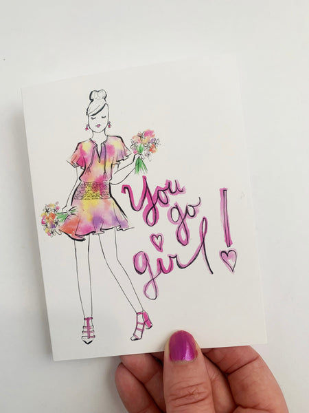 WHOLESALE: You Go Girl Greeting Card