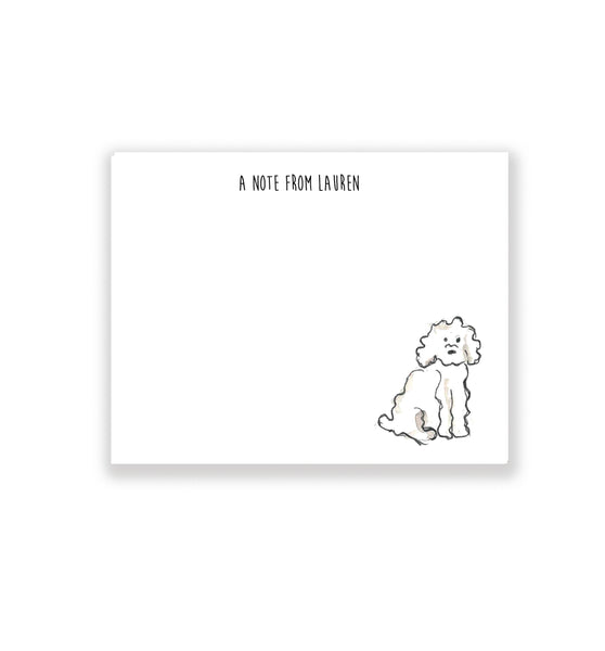 Bischon Dog Personalized Stationery