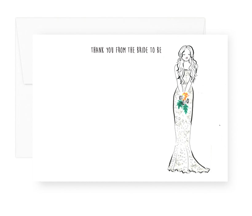 Bride Note Cards ( Ready to ship)