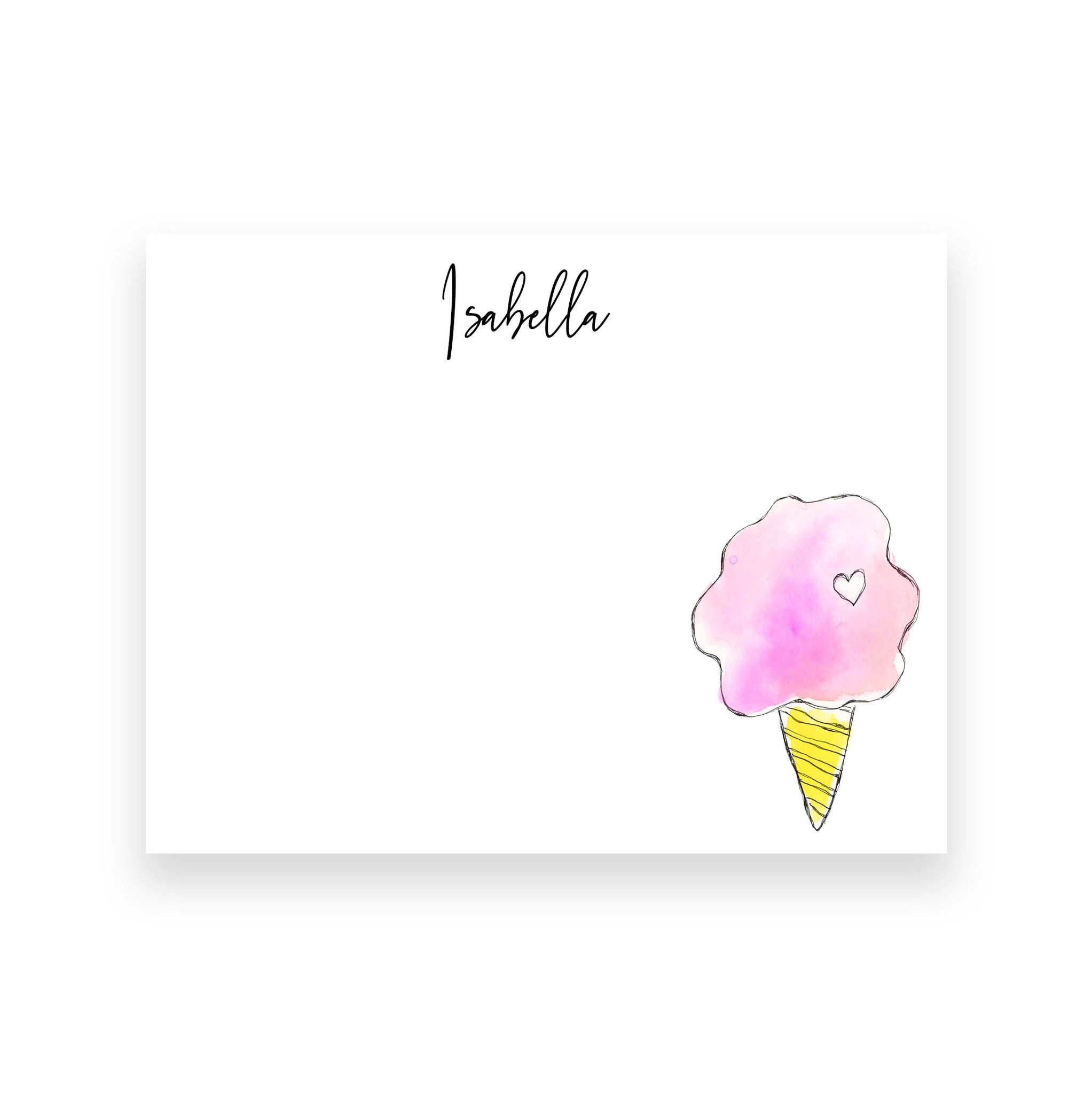 Cotton Candy Personalized Stationery