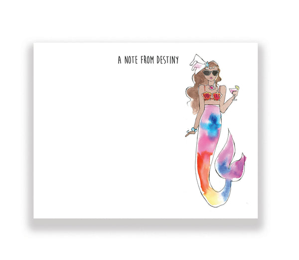 Mermaid Bride Personalized Stationery