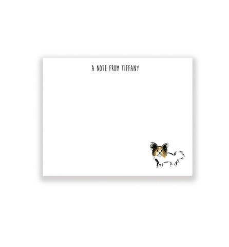 Papillion Dog Personalized Stationery
