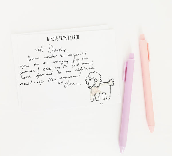 Poodle Dog Personalized Stationery