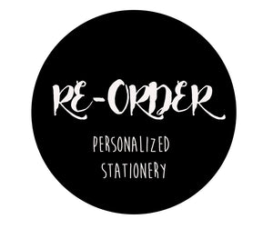 Personalized Stationery Reorder