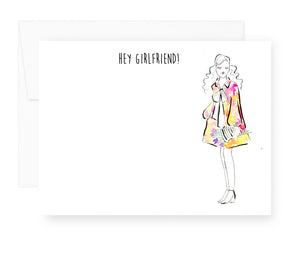 Hey Girlfriend Note Card Set {Ready to Ship}