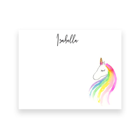 Unicorn Personalized Stationery